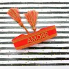 LS-LebenStil Canvas Statement Armband Amore Neon Gold Produktbild-Vorschau 3
