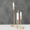 LS-LebenStil Vintage 3´er Set Metall Kerzenständer Gold Produktbild-Vorschau 4