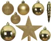 Goldenes Christbaumschmuck-Set 33-teilig, kindersicher, Produktbild-Vorschau 1