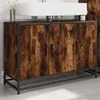 vidaXL Wastafelonderkast, gerookt eikenfineer, 90x33x60 cm, Productafbeelding-voorbeeld 3