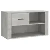 The Living Store Schuhschrank Betongrau 80x35x45 cm Produktbild-Vorschau 2