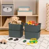 Relaxdays Opbergboxen, set van 6, met deksel, Productafbeelding-voorbeeld 3