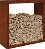 vidaXL Brennholzregal 100x40x100 cm Wetterfester Stahl Produktbild-Vorschau 3