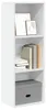 vidaXL Knihovna bílá 40x30x114 cm Materiál na bázi dřeva Náhled obrázku produktu 2