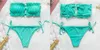 Zweiteiliger Badeanzug - Bikini - mit Rüschen - trägerloses Produktbild-Vorschau 3