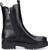 A black leather Chelsea boot is shown against a white background. Produktbild-Vorschau
