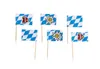 30 Deko Häppchen Flaggen  Bavaria 80x260cm Produktbild-Vorschau 2