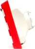 A close-up, side view of a red and white automotive tail light. Produktbild-Vorschau