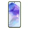 A smartphone with a lime green case is shown from the front against a white background. Produktbild-Vorschau