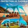 ELONEO, voile de protection solaire Strandzelt, indice de Voir les images du produit 6