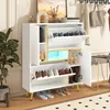 MODFU Schuhschrank Stilvoller weißer Produktbild-Vorschau 3