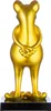 Casablanca by Gilde Dekofigur Skulptur Frosch Frog gold Produktbild-Vorschau 3