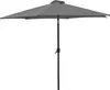 A gray patio umbrella on a white background. Produktbild-Vorschau