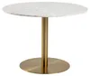 Runder Esstisch Carlos ø105cm - weißer Marmor/Messing Produktbild-Vorschau 1