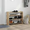 vidaXL Botník Sonoma dub 80x25x62 cm Materiál na bázi dřeva Náhled obrázku produktu 3