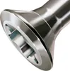 A close-up, detailed view of the head of a metal screw with a hexagonal drive. Podgląd zdjęcia produktu