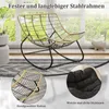 Schaukelsessel Extra groß Rattanstuhl Relaxstuhl mit Produktbild-Vorschau 3