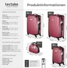 tectake® Cleo 4dílná sada pevných kufříků, 3 vozíky, 1 Náhled obrázku produktu 13
