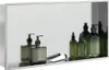 vidaXL Duschnische Silbern Gebürstet 62x32x9 cm Edelstahl Produktbild-Vorschau 2