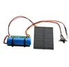 A solar powered light unit with battery, solar panel, and LED. Anteprima dell’immagine prodotto