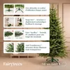 FAIRYTREES Sapin artificiel 220 cm 100 % PE vert foncé | Voir les images du produit 4