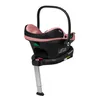 A pink and black baby car seat with a silver support leg, shown on a white background. Náhled obrázku produktu