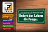Holzschild Spruch 27x10cm sobald Antwort ändert die Frage Produktbild-Vorschau 4