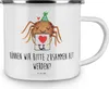 Mr. & Mrs. Panda Emailletasse Spinne Agathe Brief - Weiß - Produktbild-Vorschau 3