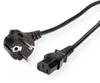 Kabel zasilający ROLINE, prosta wtyczka IEC, czarny, 0,6 m Podgląd zdjęcia produktu 1