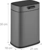Relaxdays Küchenmülleimer 5 L, hängender Biomüllbehälter, Produktbild-Vorschau 4