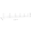 vidaXL Gabionenkorb U-Form mit 6 Säulen Eisen 620x20x100 cm Produktbild-Vorschau 8
