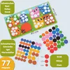 Zuordnungsspiel Farbenfrohe Kreise mit 77 Magneten, Produktbild-Vorschau 3