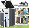 Outsunny Abri pour 2 poubelles 240L, cache poubelle Voir les images du produit 4