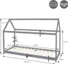 ML-Design Kinderbett 90x200 cm mit Matratze, Dach und Produktbild-Vorschau 7