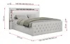 Boxspringbett 180x200 mit Led, Polsterbett 180x200 mit LED Produktbild-Vorschau 6