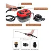 A diagram showing a portable steam cleaner and its various attachments, with labels indicating different parts and features. Podgląd zdjęcia produktu