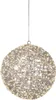 Warm wit 600 Micro-LED verlichte 3D bal frame wit zilver Productafbeelding-voorbeeld 1