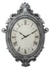Clayre & Eef Wanduhr 56x6x76 cm Silberfarbig Kunststoff Produktbild-Vorschau 1