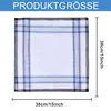 MODFU 12er Set Herren Stofftaschentücher Baumwolle, kariert Produktbild-Vorschau 2