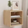vidaXL Nástěnná TV skříňka s LED osvětlením dub Sonoma Náhled obrázku produktu 2