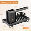 PNNP Spülbecken Organizer Schwarz Küchen Spüle Sink Produktbild-Vorschau 3