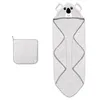 Navaris Baby Handtuch mit Kapuze und Waschlappen - Set aus Produktbild-Vorschau 5