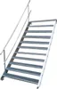 Stahltreppe 11 Stufen-Breite 160cm Variable-Höhe 165-220cm Produktbild-Vorschau 1