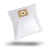 A white vacuum cleaner bag with a brown cardboard collar and circular opening is shown floating with a shadow beneath it. Náhled obrázku produktu