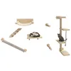 BALCONERA Kletterwand Katzen 7Pcs Set, Katzen-Wandmöbel aus Produktbild-Vorschau 4
