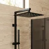 Rea Čtvercová Duschbrause, Modell JS-P015B, 25 cm, Schwarz Produktbild-Vorschau 7