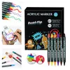 Acrylstifte, 26 Farben Marker Stifte, Doppelspitzen Stifte Produktbild-Vorschau 5