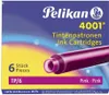 A box of Pelikan 4001 ink cartridges in pink. Anteprima dell’immagine prodotto