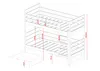 Hochbett 90x200 mit 2 Schubladen und 2 Matratzen Etagenbett Produktbild-Vorschau 9