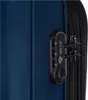 A close-up view of a combination lock on a dark blue suitcase. Náhled obrázku produktu
